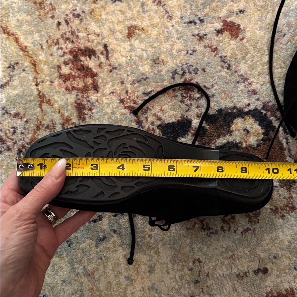 Taryn Rose Black Suede Blaze Flats - 8.5 - Picture 7 of 7